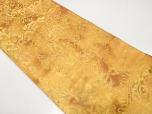 華紋に更紗模様織り出し　袋帯